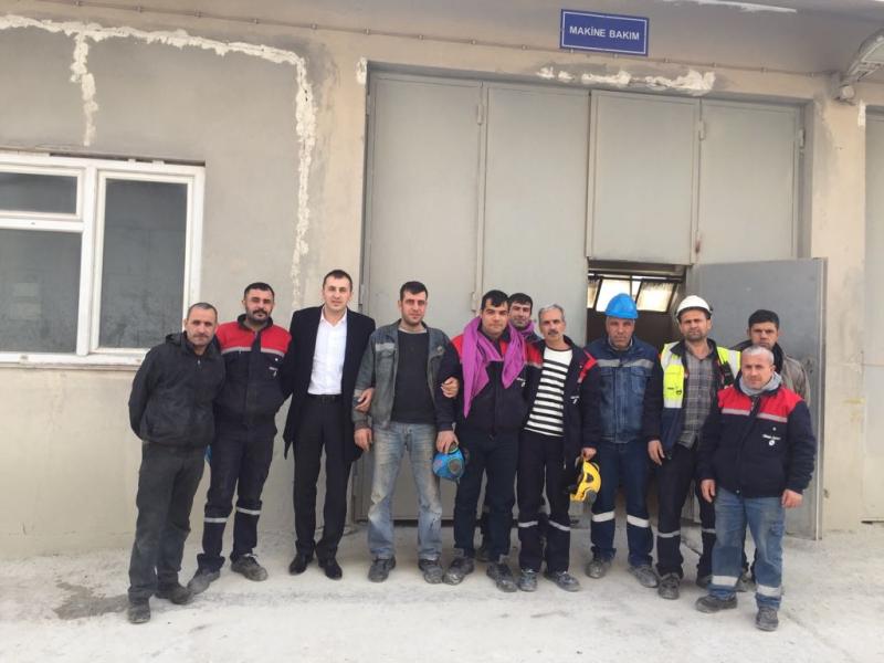 MERSİN ŞUBEDE İŞ YERLERİNE ZİYARET