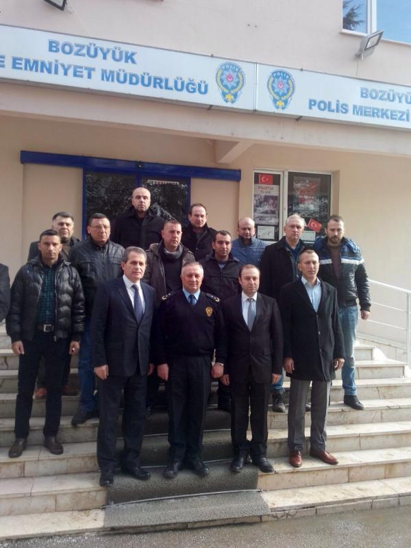 BOZÜYÜK'TE POLİSİMİZE ZİYARET