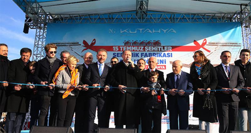 15 TEMMUZ ŞEHİTLER SERAMİK FABRİKASI AÇILDI