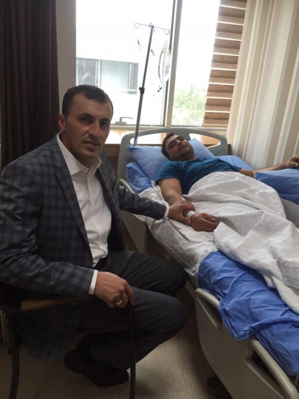 MERSİN ŞUBE BAŞKANIMIZDAN HASTANE ZİYARETİ