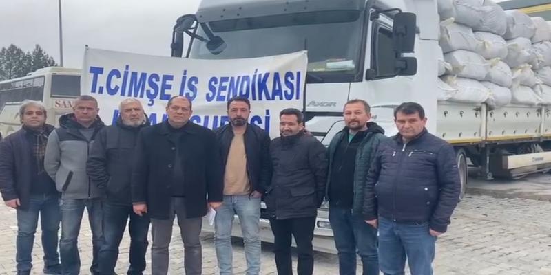 ÇİMSE-İŞ'TEN DEPREM BÖLGESİNE YARDIM