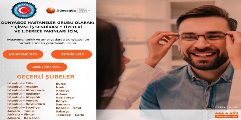 DÜNYAGÖZ'DE İNDİRİM