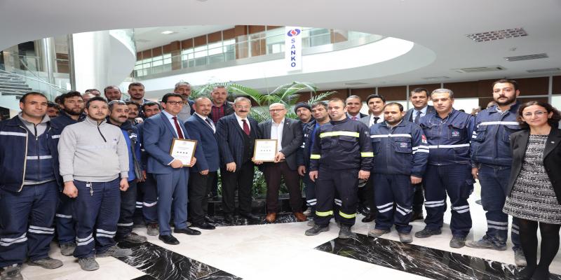 SANKO HOLDİNG'E İSG SERTİFİKASI